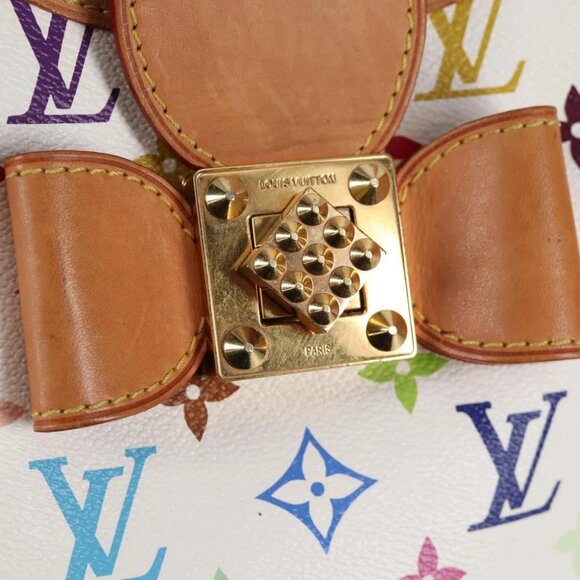 LOUIS VUITTON Monogram Multicolor Annie GM Tote Bag White - Picture 9 of 16